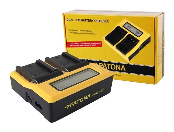 Patona 7683 Standart Seri İkili Şarj Aleti Lcd Usb Şarj Aleti Sony Np-Fz100