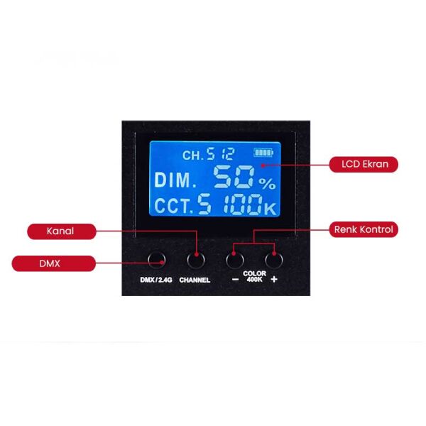 GDX CF-LED 120W Video Led Işık