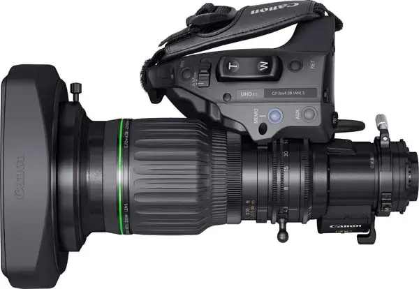 Canon CJ12ex4.3B IASE S 2/3” 4K UHDxs 12x Servo Broadcast Lens