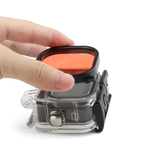 Sanger GO181 GoPro Hero 9 Black Kırmızı Filtre