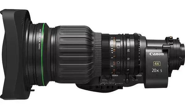 Canon CJ20ex5B IASE S 2/3” 4K UHDxs 20x Servo Broadcast Lens
