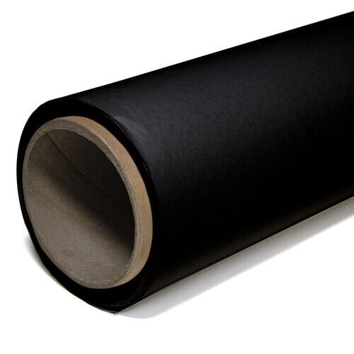 GDX Kağıt Sonsuz Stüdyo Fon Perde (Black/Siyah) 2.70x11 Metre