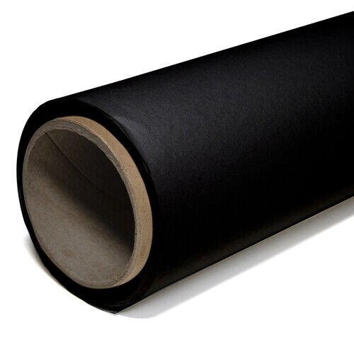GDX Kağıt Sonsuz Stüdyo Fon Perde (Black/Siyah) 2.70x11 Metre