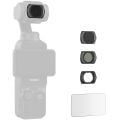 SmallRig 5122 DJI Osmo Pocket 3 için 1/4 Siyah Difüzyon & ND16 & CPL / 1/4 Siyah Difüzyon ve VND 2-5 / 6 Noktalı Yıldız / Ekran Koruyucu Çok İşlevli Filtre Kiti