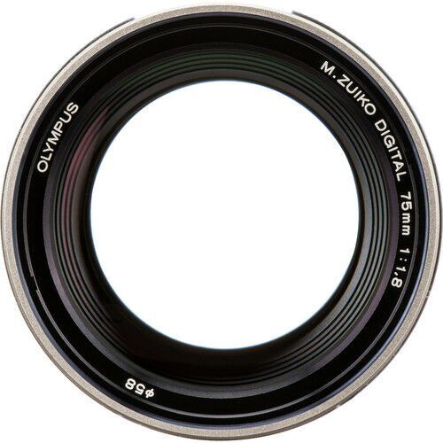 Olympus M.Zuiko 75mm 1.8  Silver Objektif  V311040Sw000