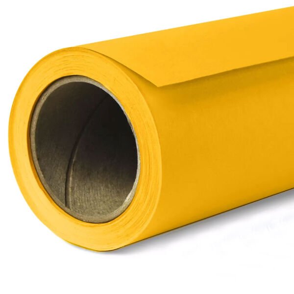 GDX Kağıt Sonsuz Stüdyo Fon Perde (Deep Yellow) 2.70x11 Metre
