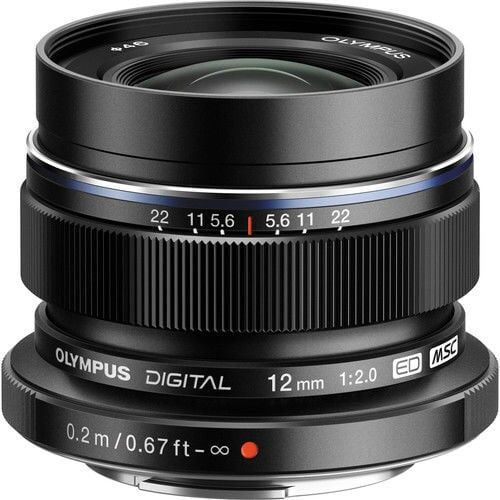 Olympus M.Zuiko 12mm 2.0 Black Objektif