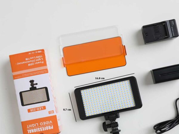 Gdx Pro Led 228AS Bataryalı 2'li Sürekli Led Işık Seti