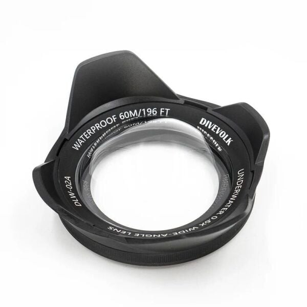 Divevolk kabin ve Kompakt Kamera için sualtı geniş açı dönüştürücü Lens X0.6