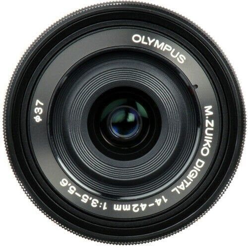 OM System 14-42mm Elektronik Zoom Pancake Siyah Objektif
