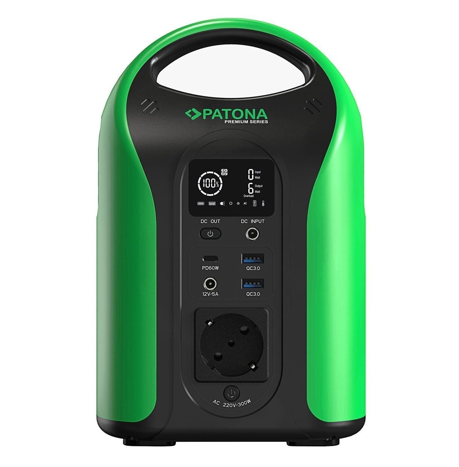 PATONA 9990 Premium Taşınabilir Güç İstasyonu 300 / 300W 283Wh USB5V/3A DC12V/5A  AC220V