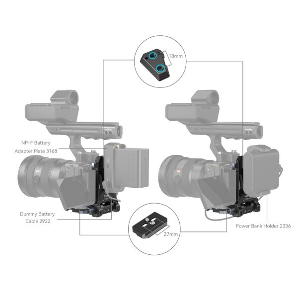 SmallRig 4064B V-Mount Pil Montaj Sistemi