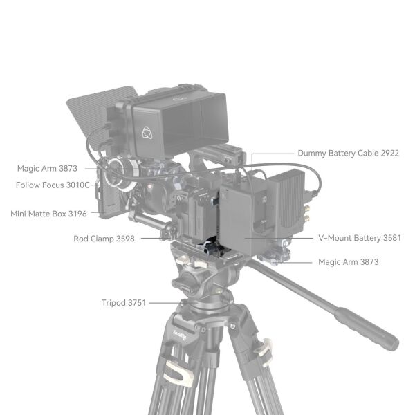 SmallRig 4064B V-Mount Pil Montaj Sistemi