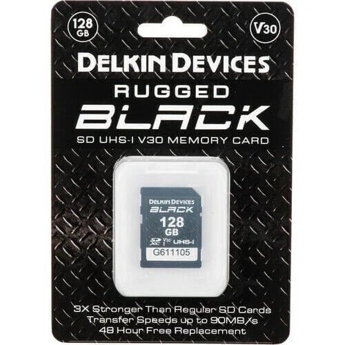 Delkin 128GB SD UHS-I V30 Black Hafıza Kartı