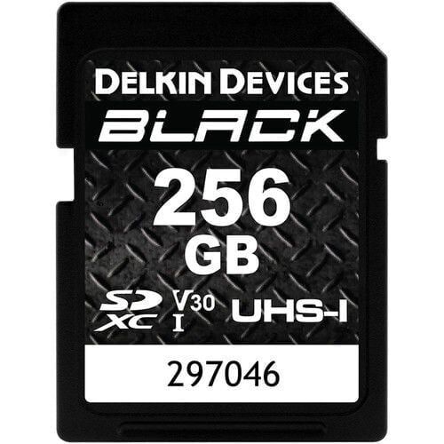 Delkin 256GB SD UHS-I V30  Black Hafıza Kartı