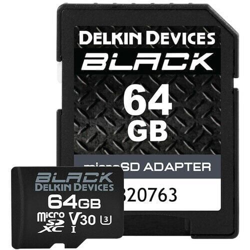 Delkin 64GB Micro SD UHS-I V30  Black Hafıza Kartı