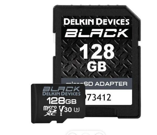 Delkin 128GB Micro SD UHS-I V30  Black Hafıza Kartı