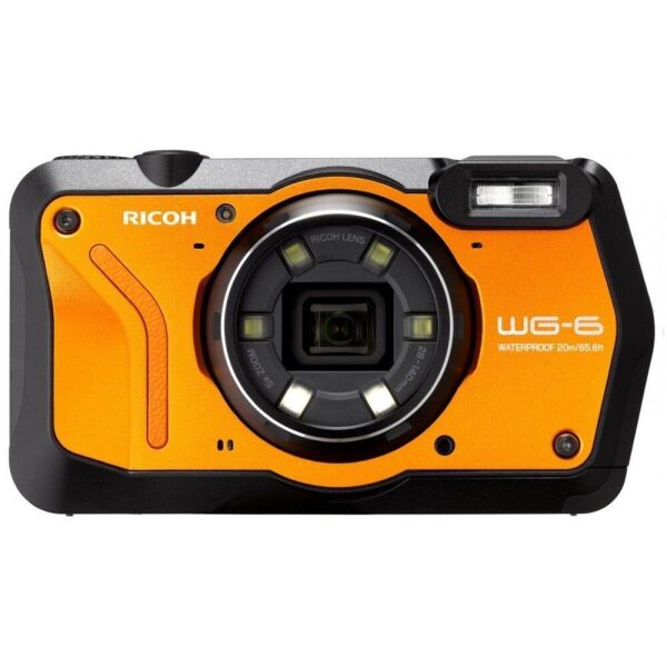 Ricoh WG-6 Dijital Kompakt Amfibik Fotoğraf Makinesi (Turuncu)