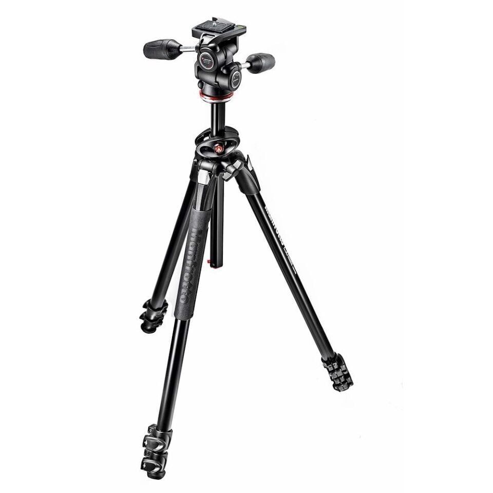 Manfrotto MK290DUA3-3W Hareketli Orta Borulu Tripod ve 3yönlü Başlıklı Kit