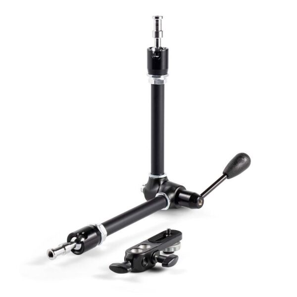 Manfrotto 143 Magic Arm Kit - Kol,Klemp,Kamera Adaptörü ve Kısa Ayak ile Kit - Tek Hareket İle Kilitleme