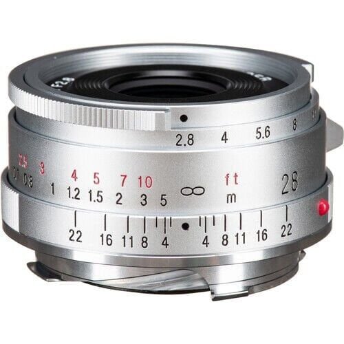 Voigtländer Color-Skopar 28mm f/2.8 Aspherical Type II Leica M Mount Lens (Gümüş)