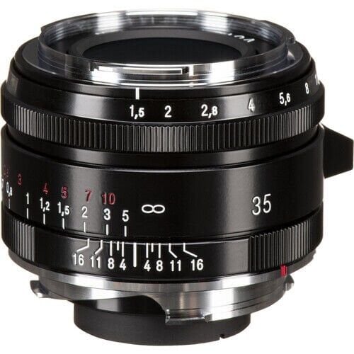 Voigtlander Nokton Vintage 35mm f/1.5 Aspherical Type II VM Leica M Mount Lens (Siyah)