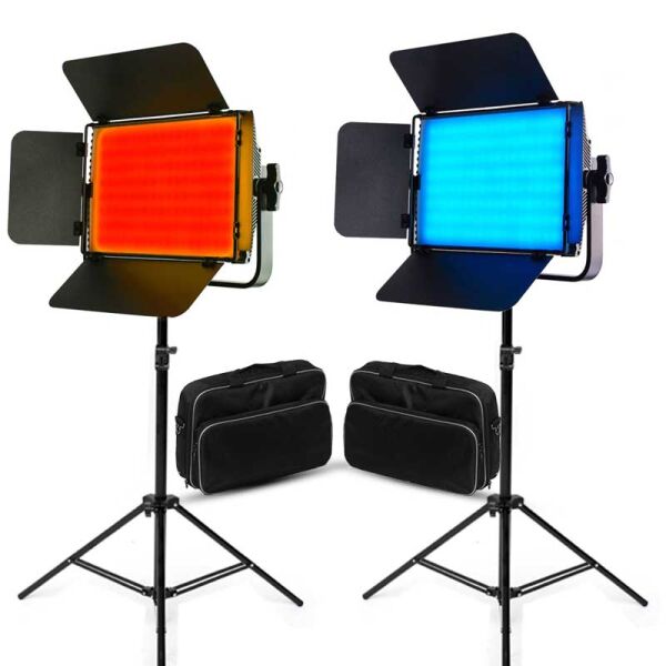 GDX CF-LED 600RGB 2'li Sürekli Panel Led Işık Seti