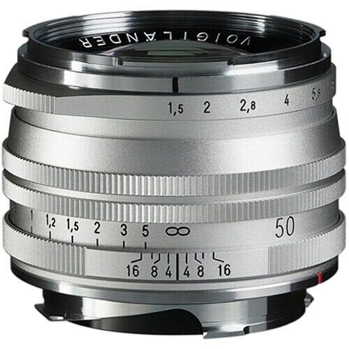 Voigtländer Nokton 50mm f/1.5 Aspherical VL MC VM Leica M Mount Lens (Gümüş)