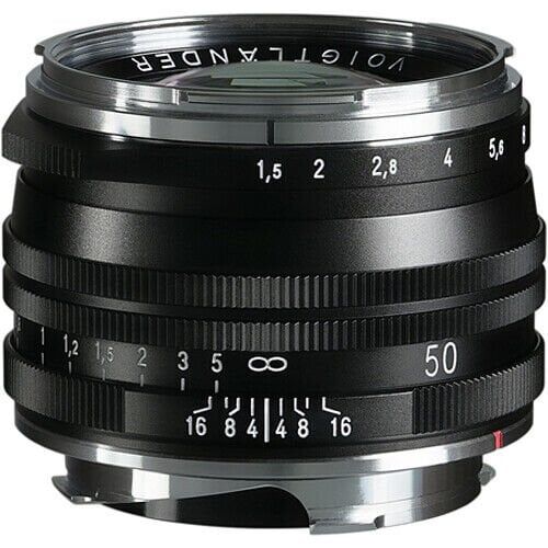 Voigtländer Nokton 50mm f/1.5 Aspherical II MC VL VM Leica M Mount Lens (Siyah)