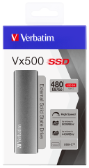 VERBATIM 47443 - 480GB VX500 USB 3.2 GEN 2 EXTERNAL SSD (Okuma 500MB/sn. - Yazma 440MB/sn.)