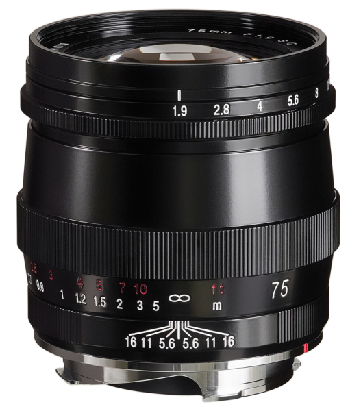 Voigtländer Ultron 75mm f/1.9 SC VM Leica M Mount Lens