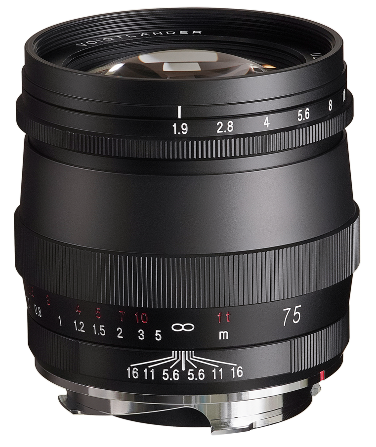 Voigtländer Ultron 75mm f/1.9 VM MC Leica M Mount Lens (Multicoated - Mat Siyah)