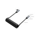 SmallRig 4792 USB-C (Düz) - USB-C (Açılı) Sarmal Veri Kablosu