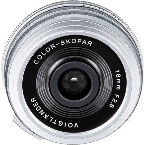 Voigtländer Color-Skopar 18mm F2.8 Fujifilm X Mount Lens (Gümüş)