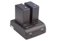 Swit S-3602B 2-ch Panasonic VW Batarya Şarj Cihazı ve Adaptör