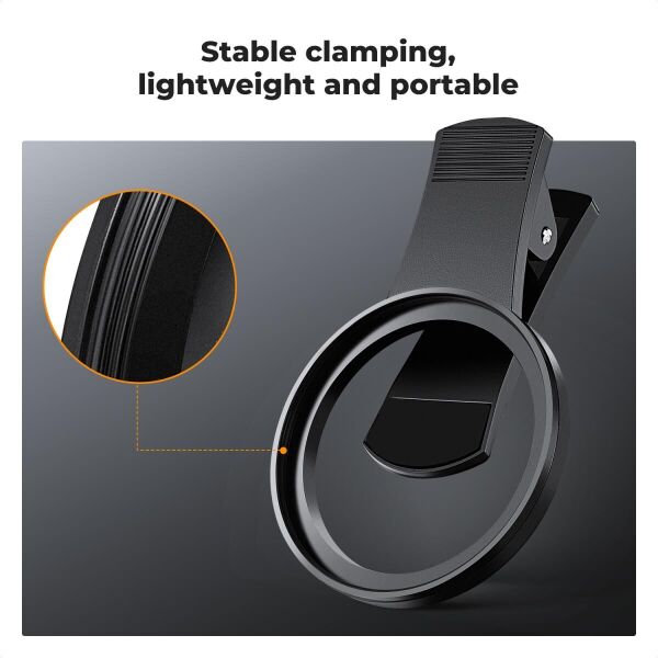 K&F Concept 67mm Klipsli CPL Telefon Kamera Lens Filtre Kiti