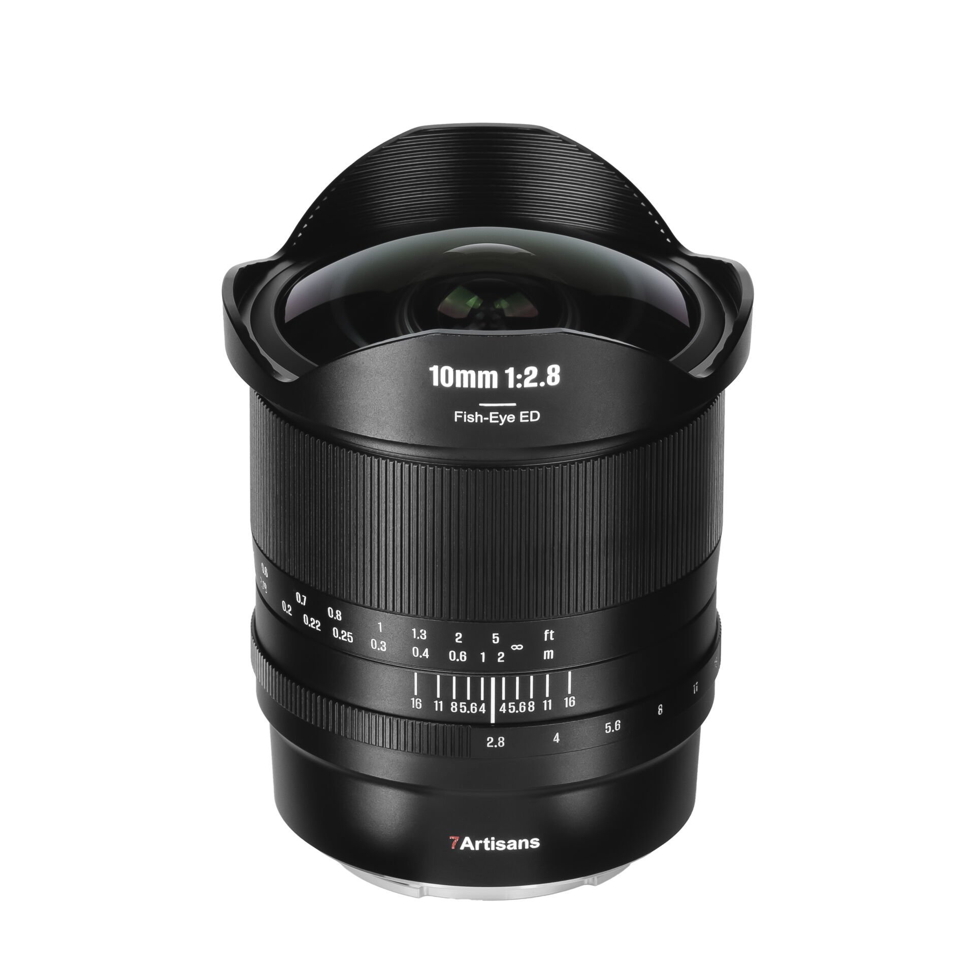 7Artisans 10mm F2.8 Mark II Sony (E mount) MF Ultra Wide Angle Fisheye Full Frame Lens Siyah