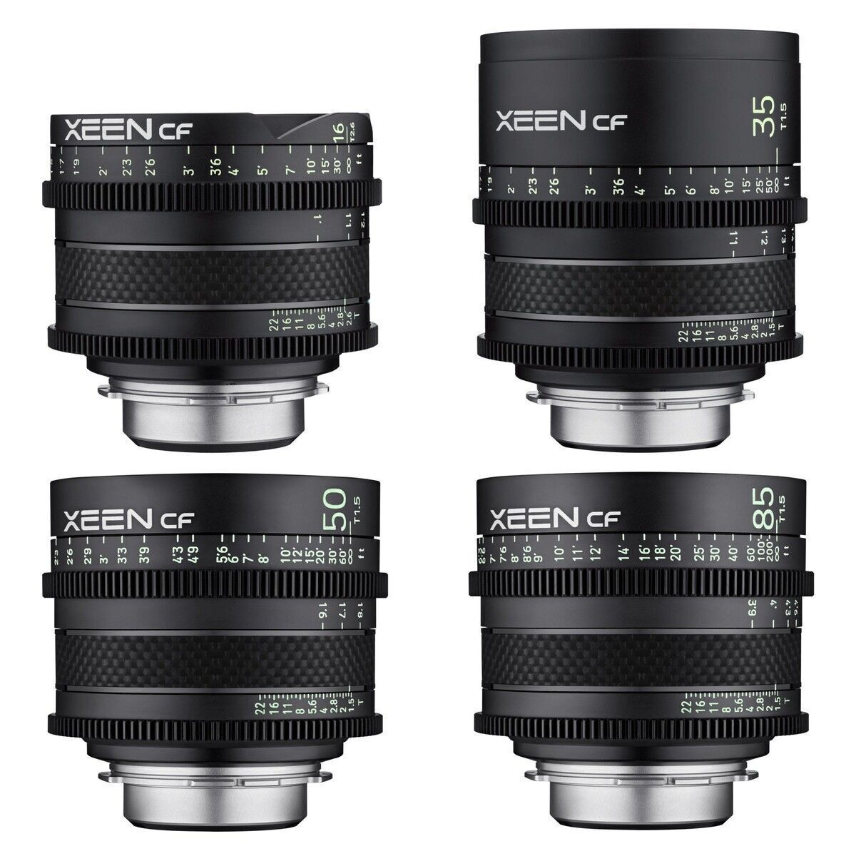 Xeen CF 16, 35, 50, 85mm Cine 4'lü Set (Arri PL)
