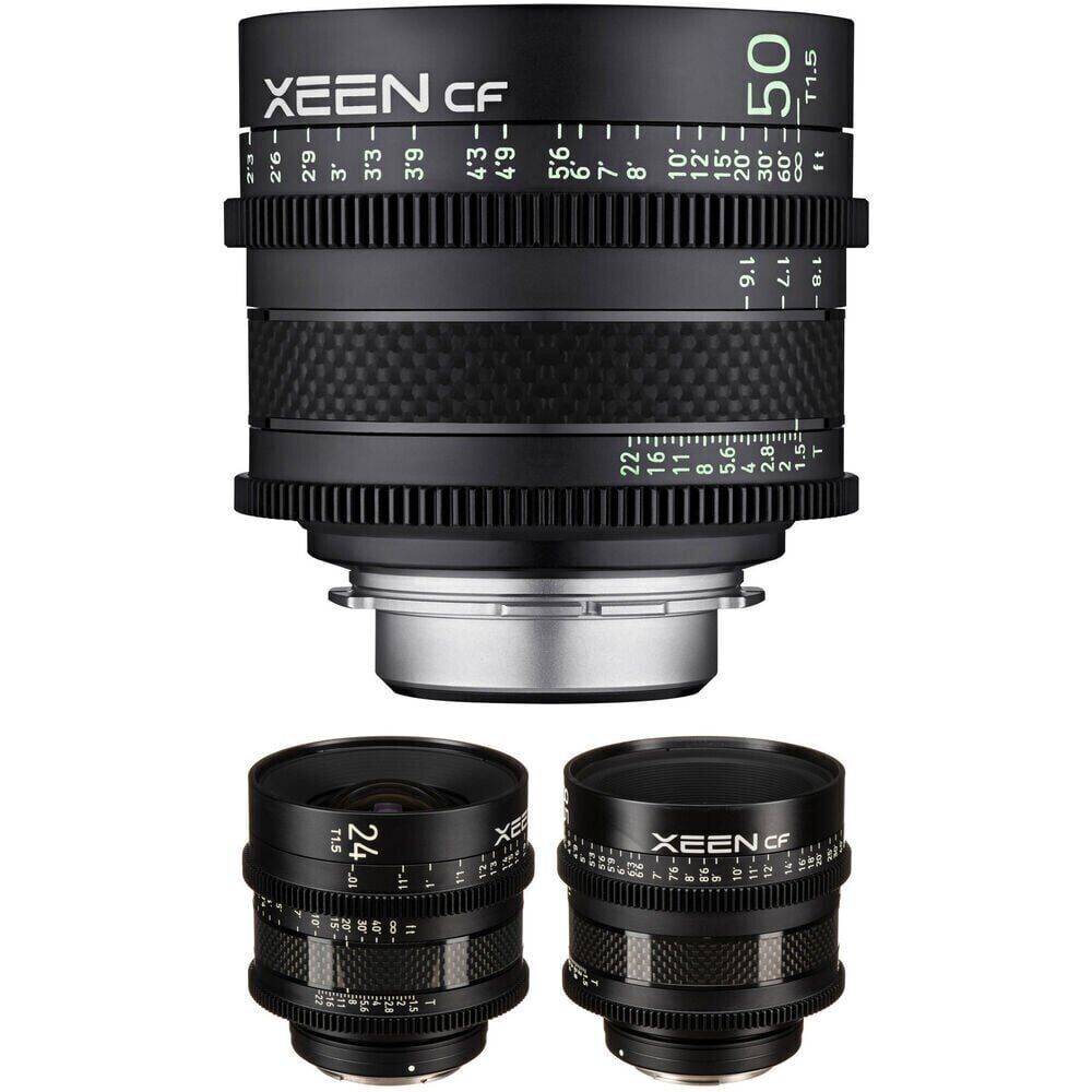 Xeen CF 24, 50, 85mm T1.5 Cine 3'lü Set (Arri PL)