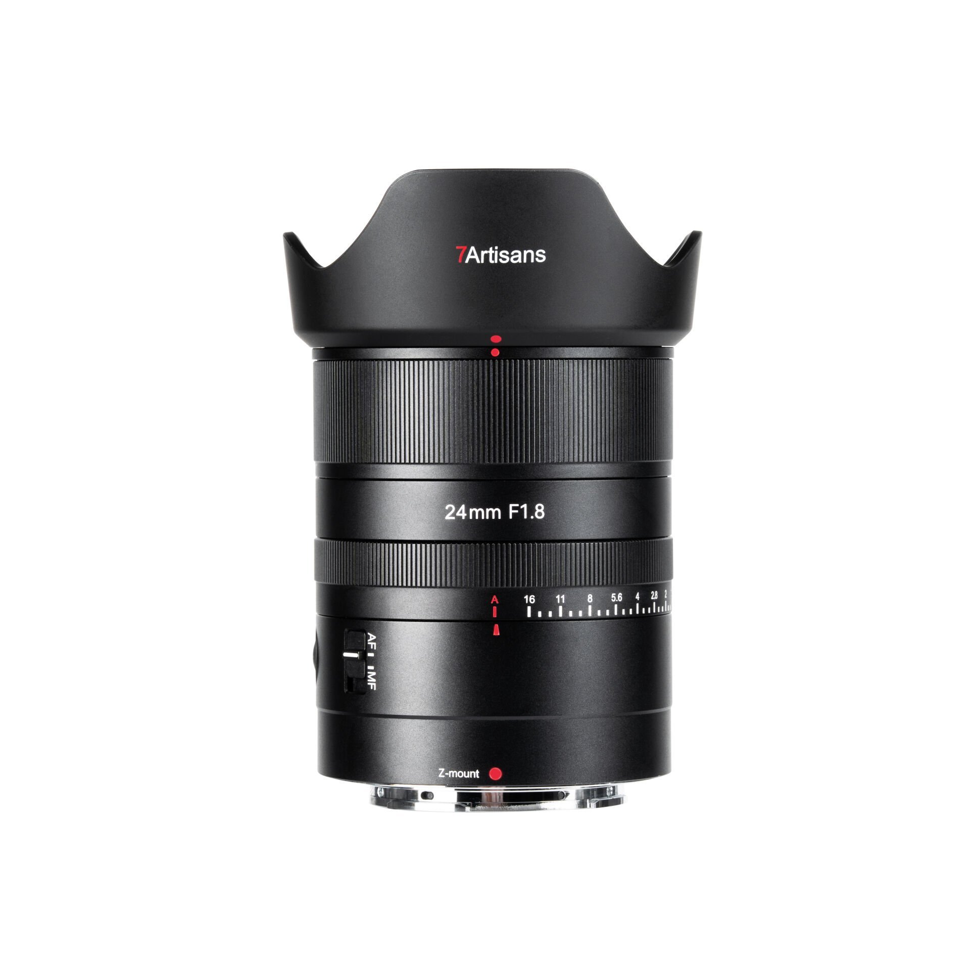 7Artisans AF 24mm F1.8 FullFrame Nikon (Z Mount) Lens Siyah