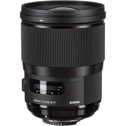 Sigma 28mm f/1.4 DG HSM Art Lens (Nikon F)