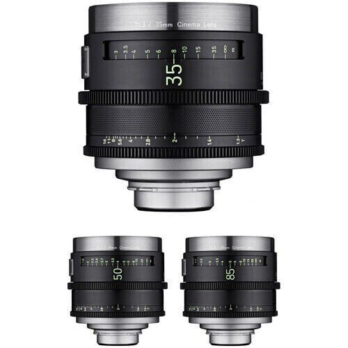 XEEN MEISTER 35, 50, 85mm T1.3 Cine 3'lü Set (Arri PL)