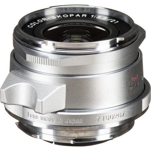 Voigtländer Color-Skopar 21mm f/3.5 VL Type II VM Leica M Mount Lens (Gümüş)