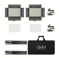 GVM 880RS 60W RGB LED Panel 2'li Işık Seti (Ayaklı&Çantalı)