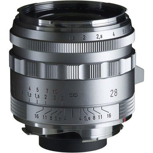 Voigtländer Nokton 28mm F1.5 Vintage Line II VM Leica M Mount (Gümüş)