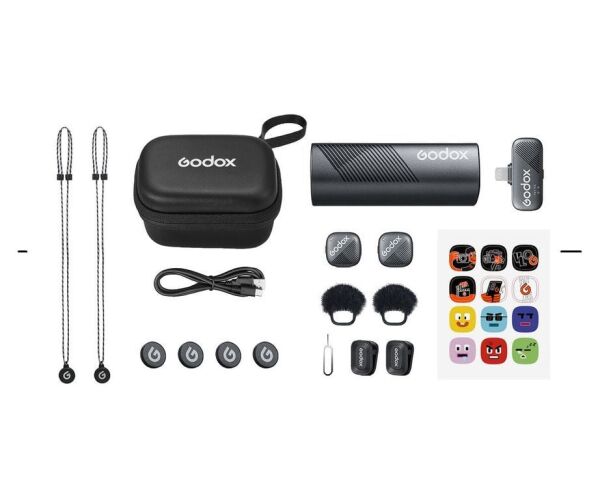 Godox Cube-S Kit 2 İkili Mikrofon Kiti (Lighting)