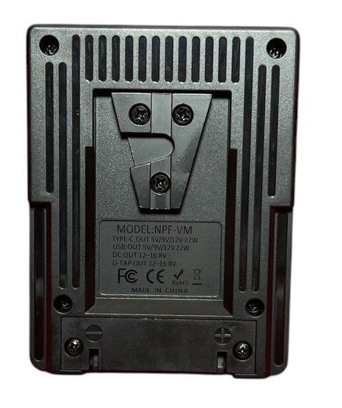 Andoer NPF-VM NP-F550 / F750 / F970 Piller için V-Montaj Dönüştürücü Adaptörü