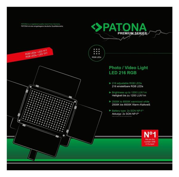 Patona 4289 Premium Led Işık 216 Adet Ayarlanabilir RGB Led