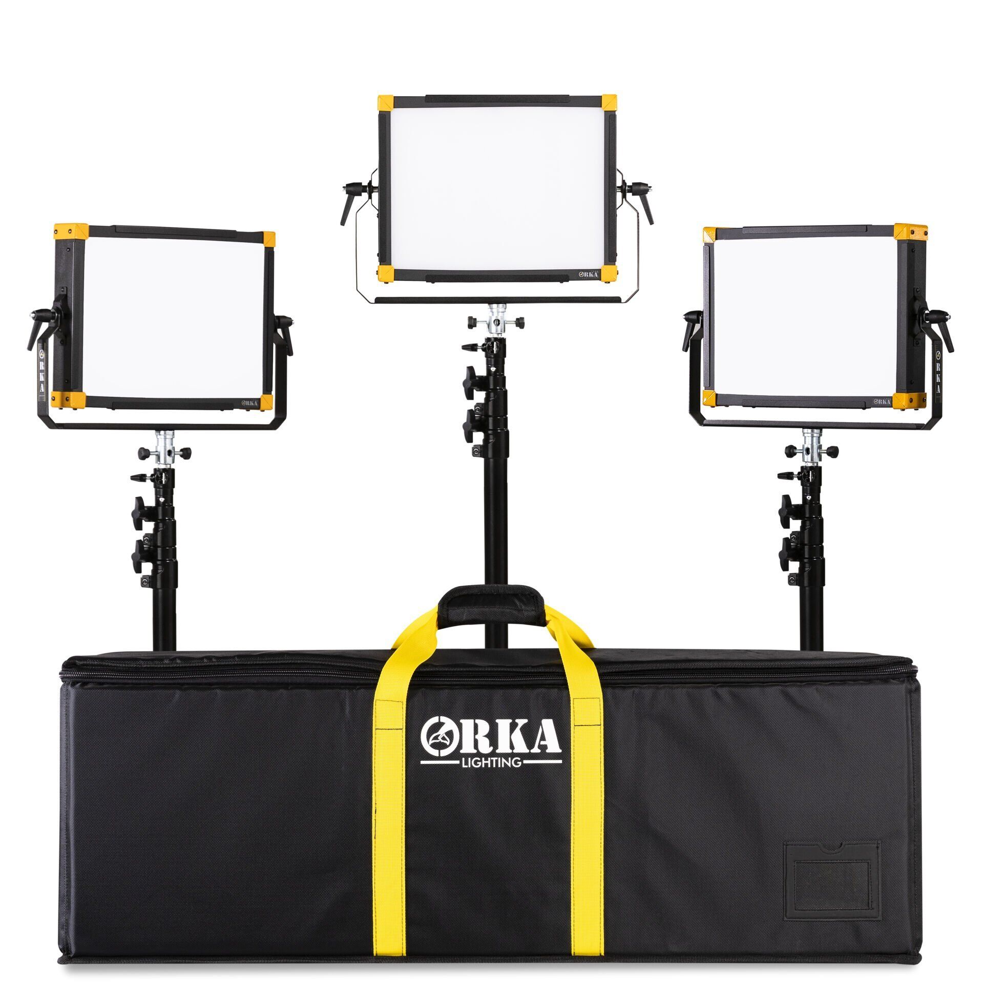 Orka Studio Led X Actual V-Mount OR-4009 3''lü Led Işık Seti