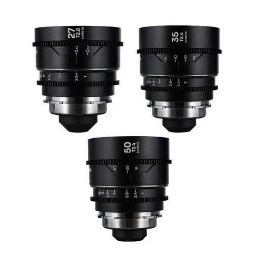 Laowa S35 Prime 3- Lens Bundle Nanomorph(27mm,35mm,50mm ) - Sılver Arri Pl/Ef